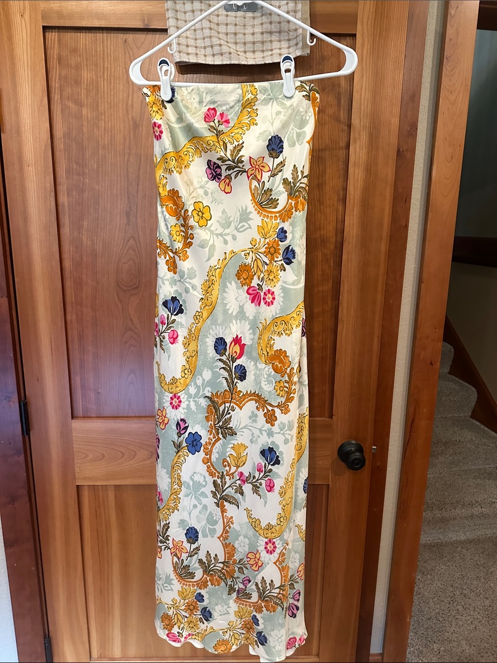Reformation 100% Silk Floral Lined Dress